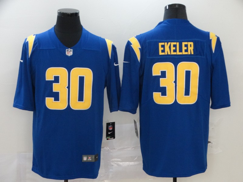 Men's Los Angeles Chargers Austin Ekeler #30 Blue 2nd Alternate Jersey